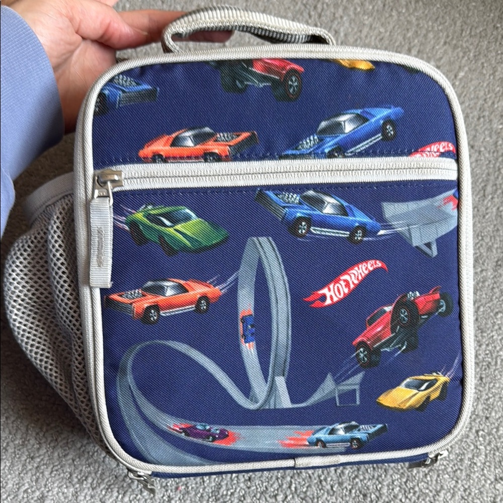 Pottery Barn Kids hot wheels Lunch Bag with bento box